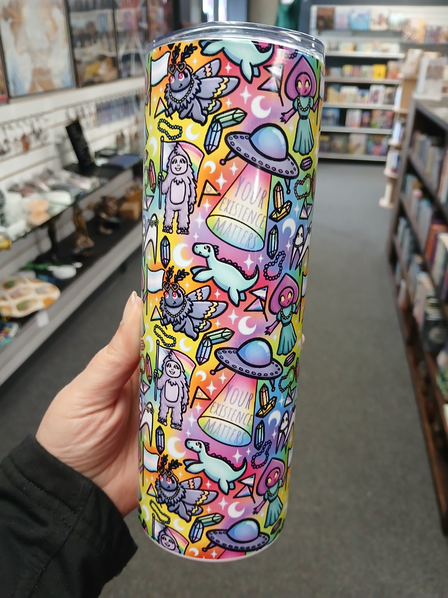 Rainbow Cryptids Tumbler