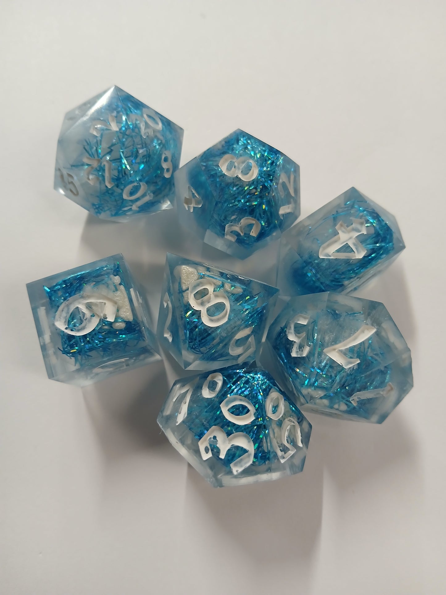 Aqua Tinsel Set