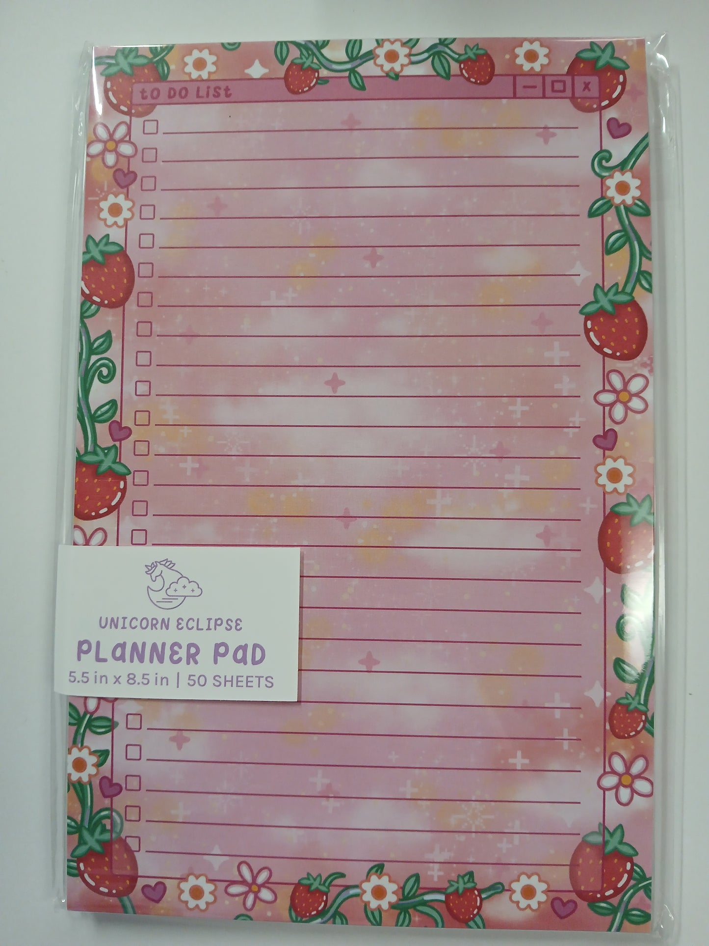 Strawberries To Do List Planner Pad