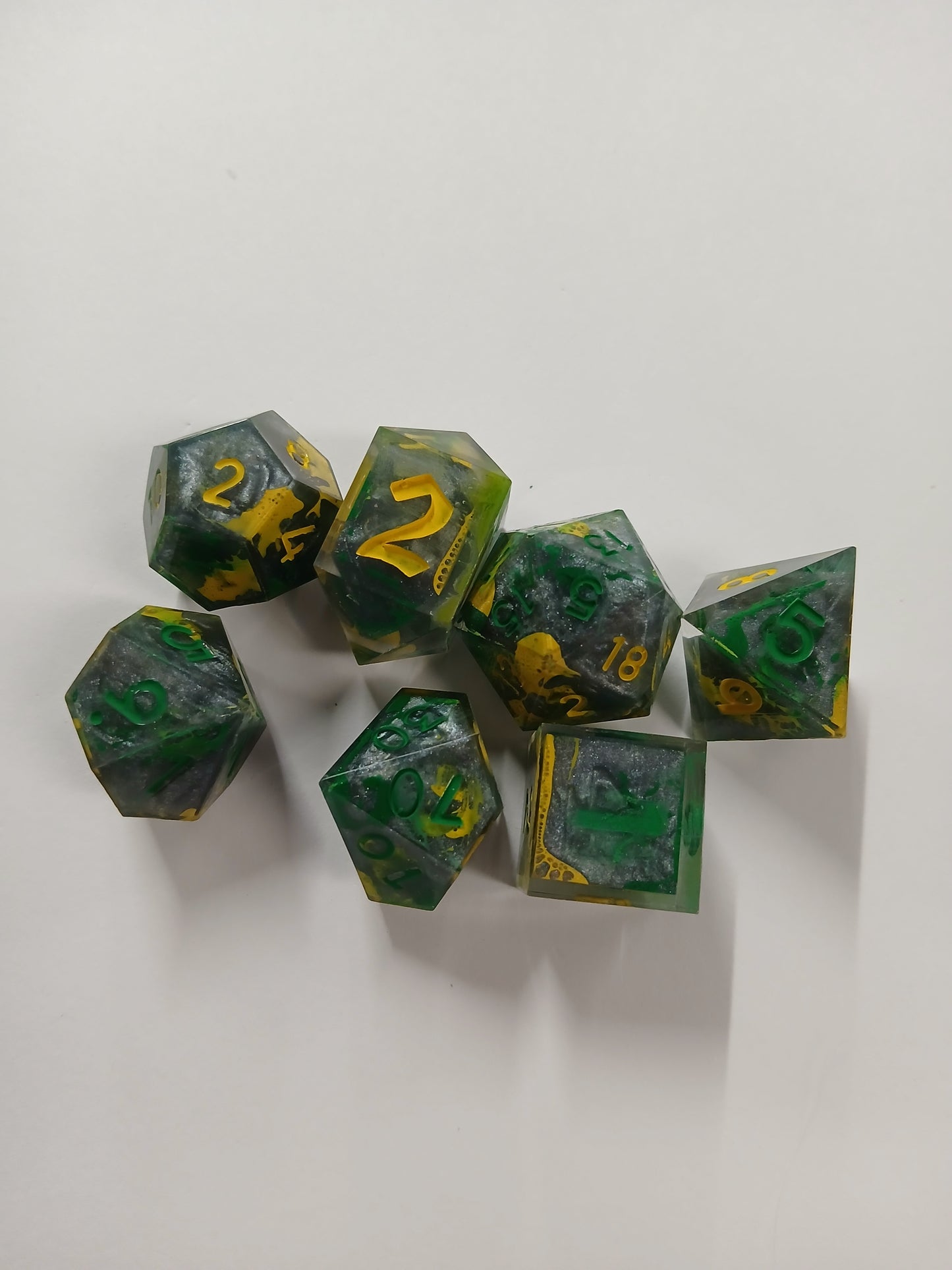 Yellow Green Stone Splatter