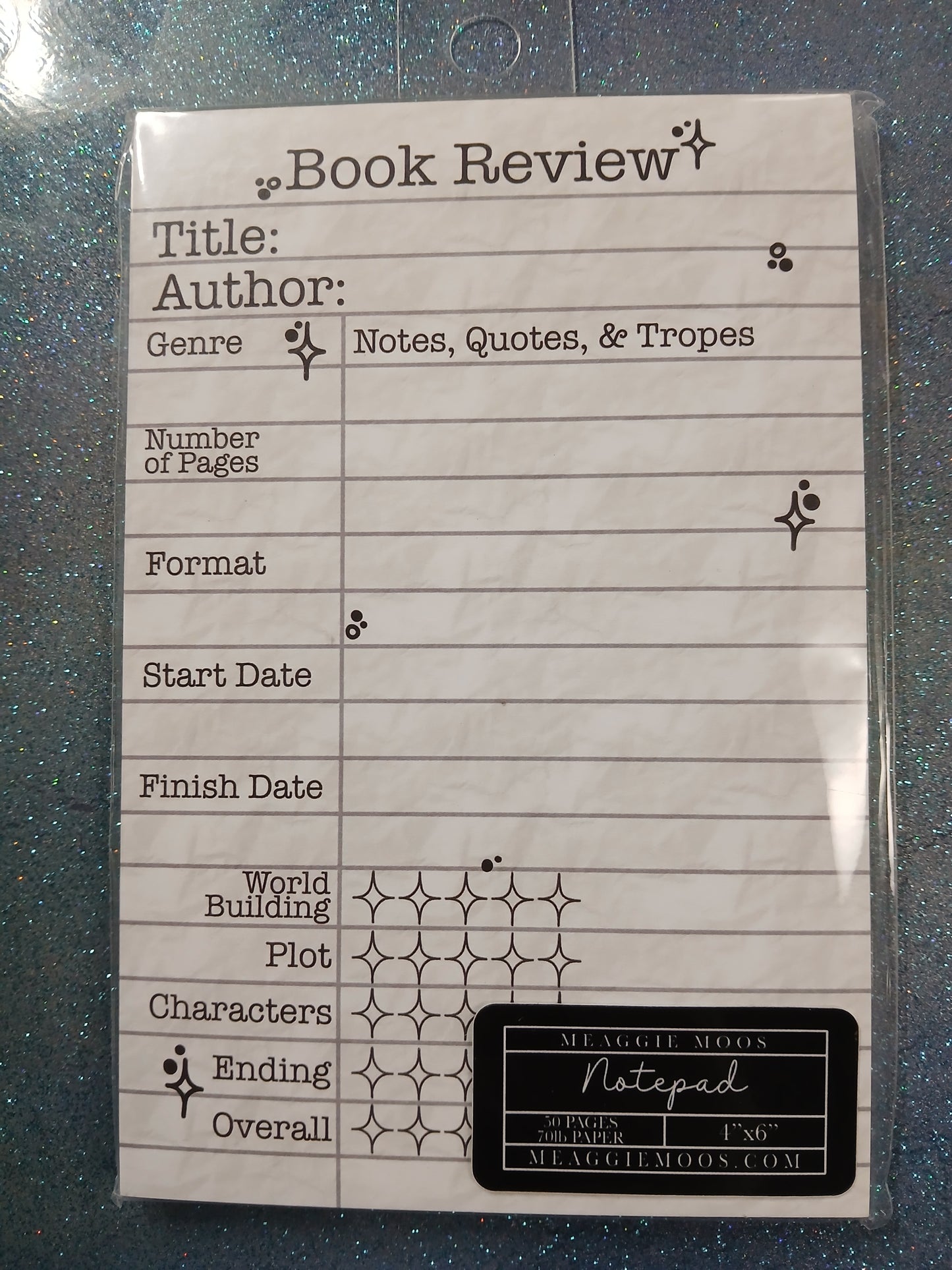 4x6 Book Review Notepad