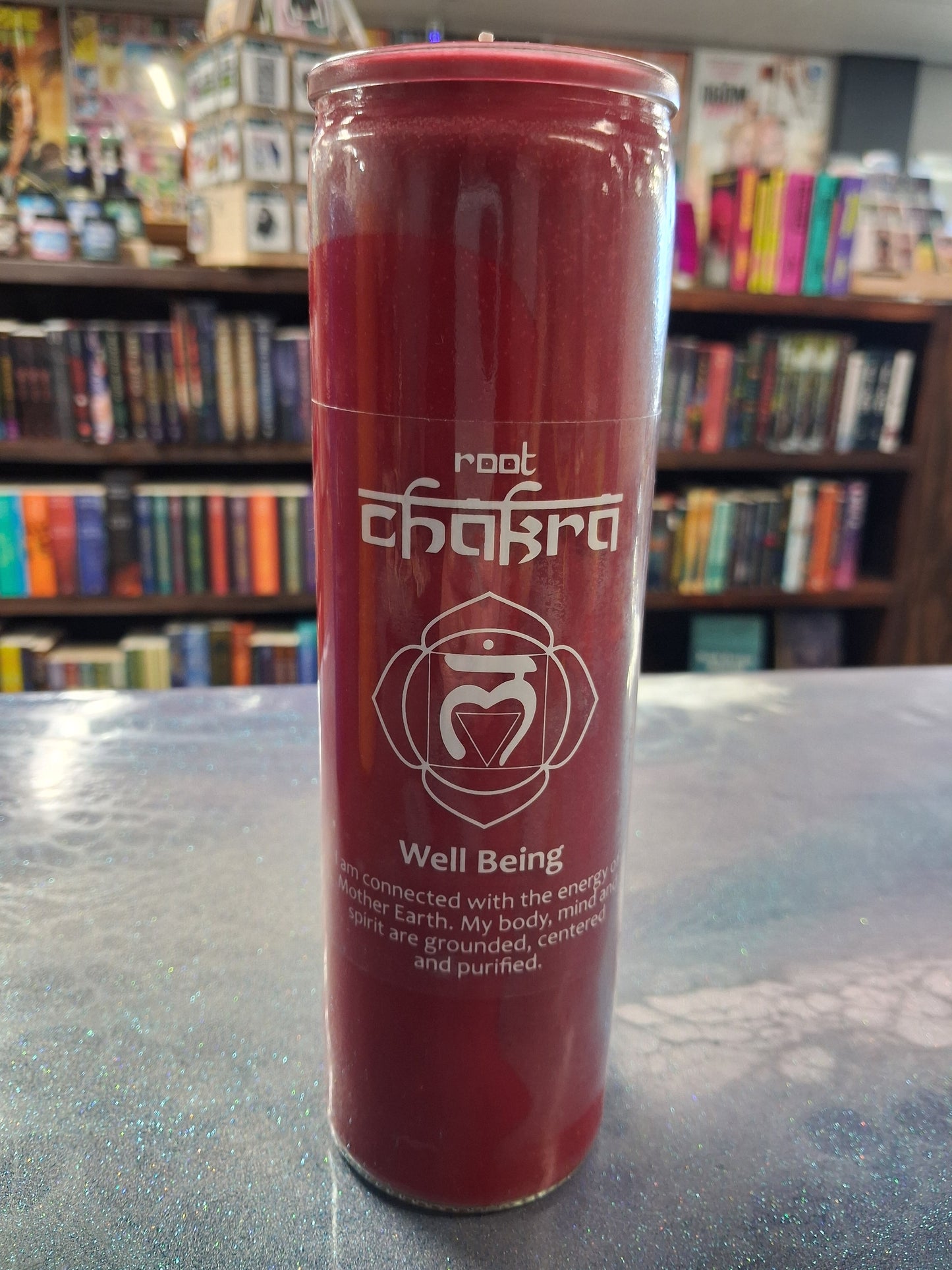 Glass Pillar Chakra Candle
