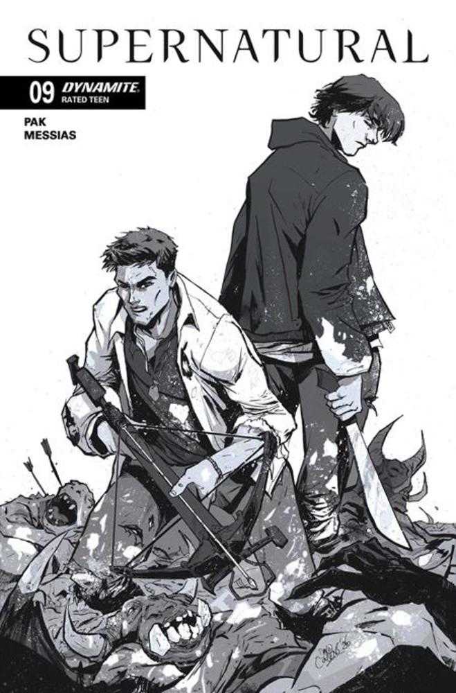 Supernatural #9 Cover G 1 in 10 David Cousens Line Art Variant