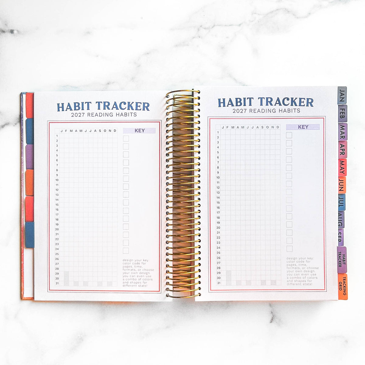2027 Reading Tracker | book journal and reading log notebook