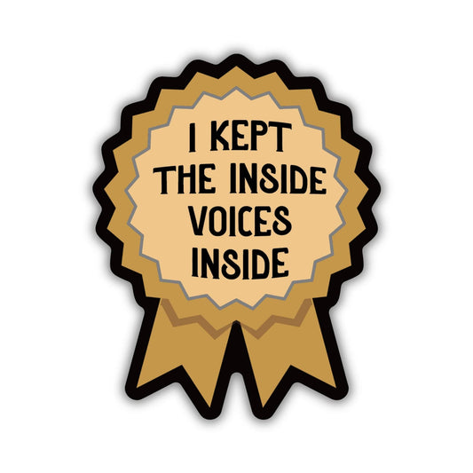 I Kept The Inside Voices Inside Sticker | Fourth Wing