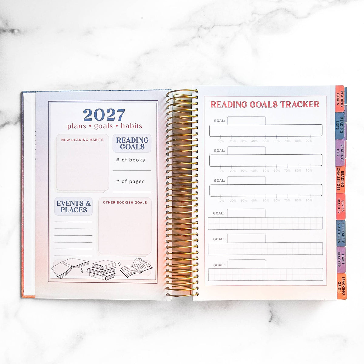 2027 Reading Tracker | book journal and reading log notebook