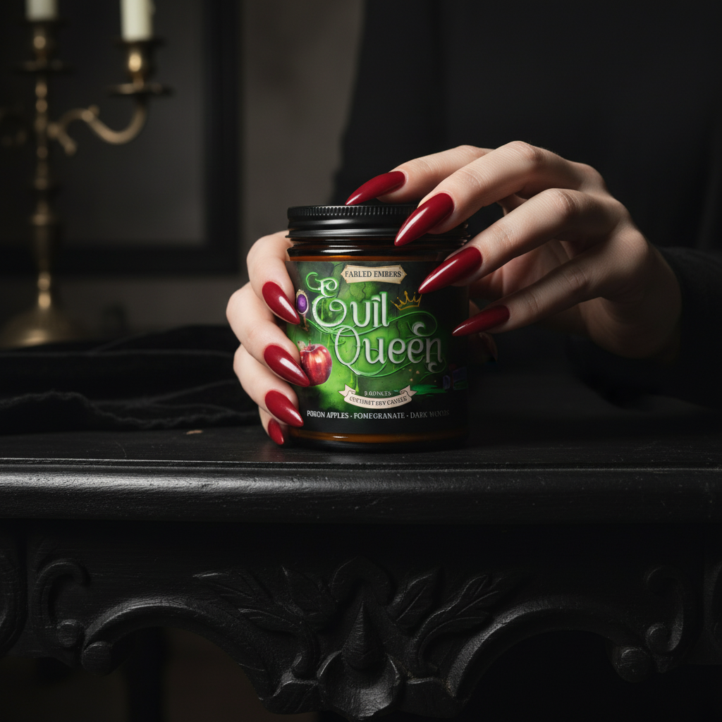 EVIL QUEEN 9 oz Bookish fairy tale Candle | Coconut Soy Wax