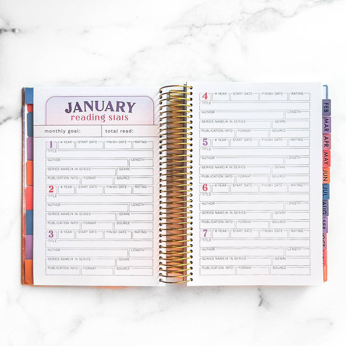 2027 Reading Tracker | book journal and reading log notebook