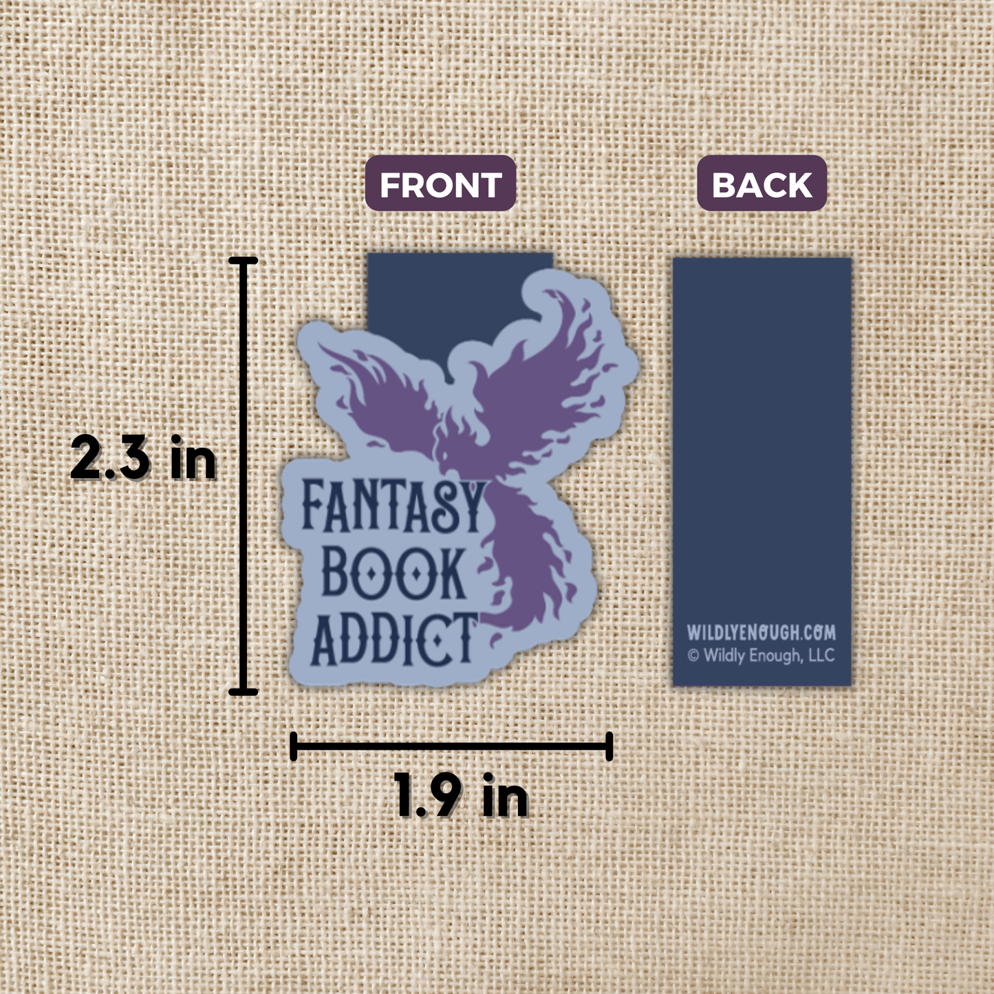 Fantasy Book Addict Magnetic Bookmark