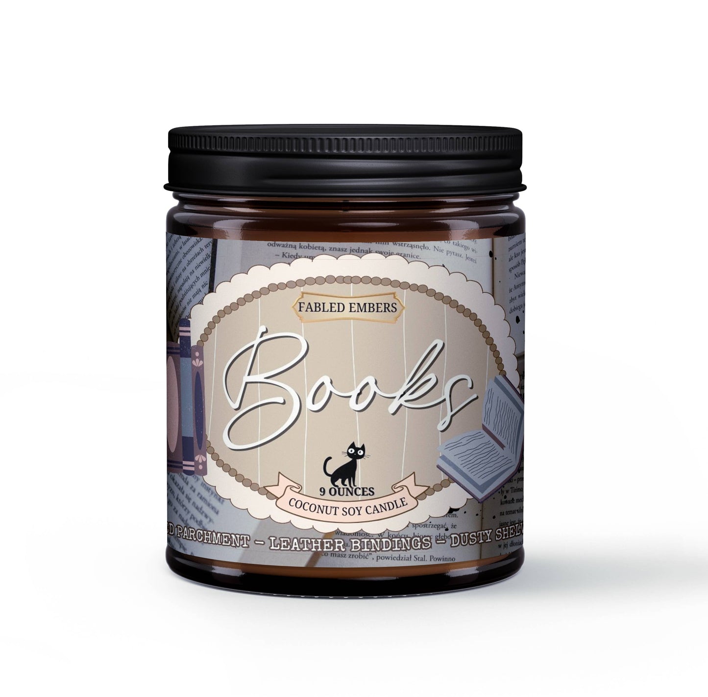 BOOKS bookish book lovers candle