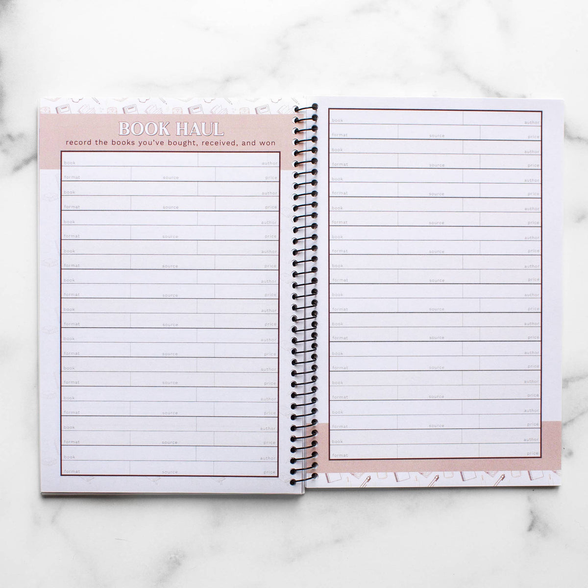 Reading Tracker - Undated Spiral Softcover Book Journal