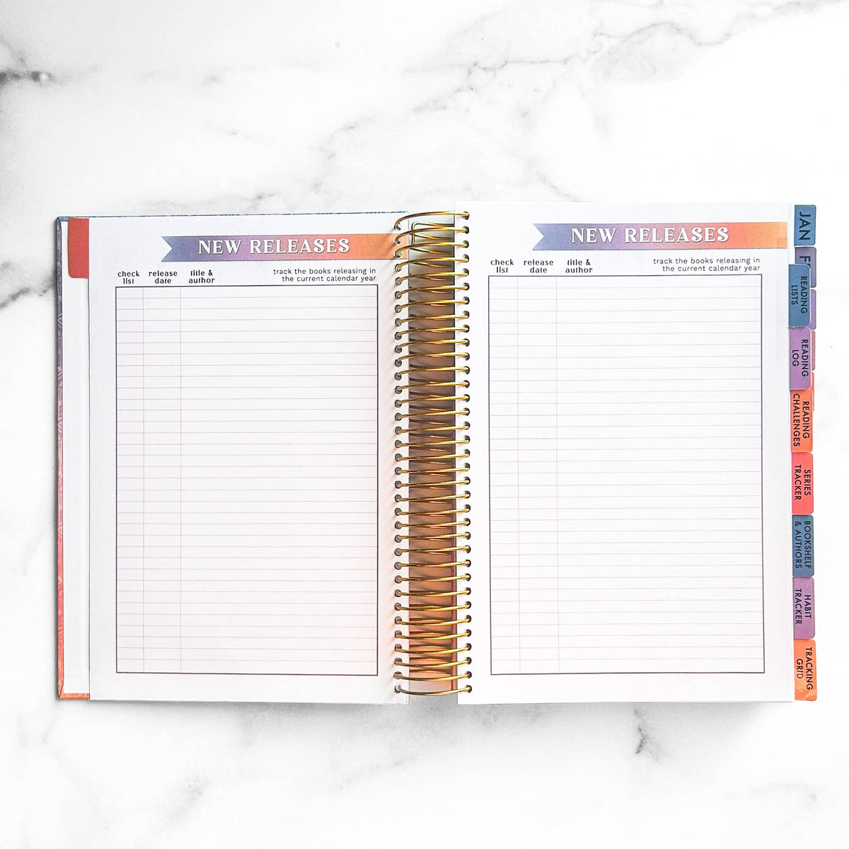 2027 Reading Tracker | book journal and reading log notebook