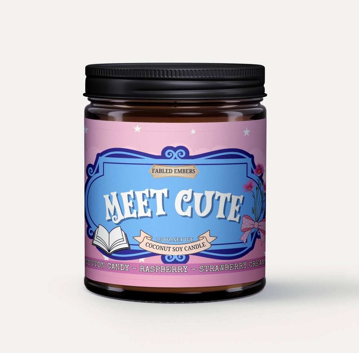 MEET CUTE - book lover trope | cotton candy candle