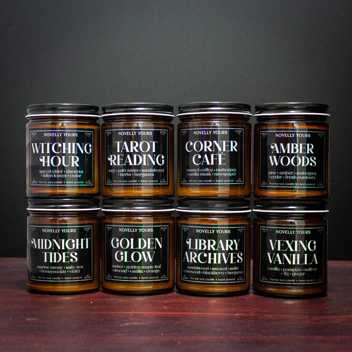 Moody Candle - Tarot Reading, amber jar Witchy vibes 9oz 