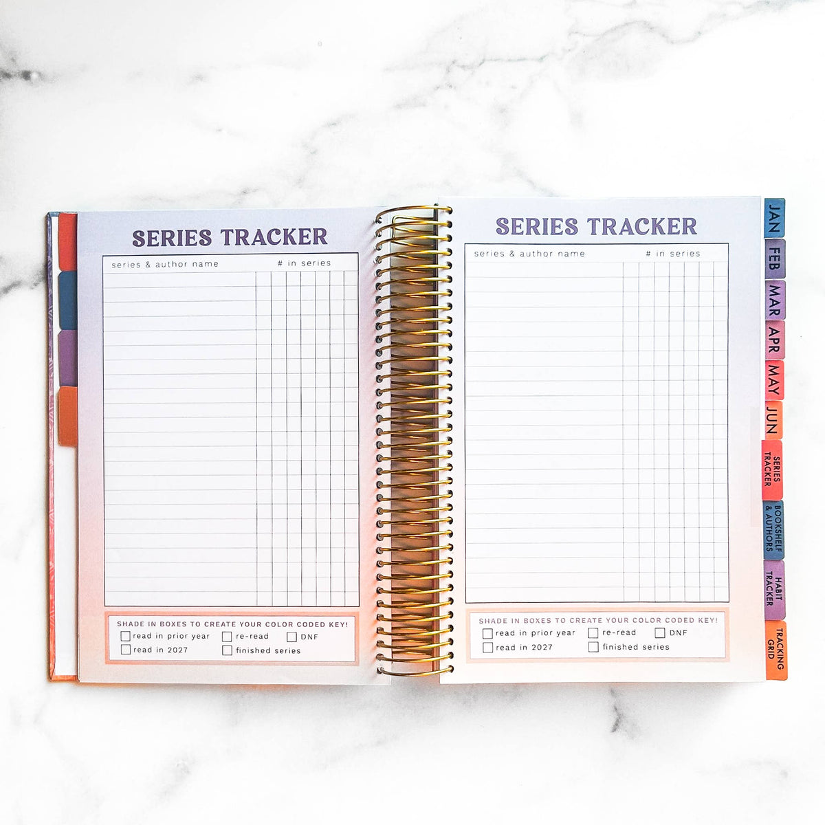 2027 Reading Tracker | book journal and reading log notebook