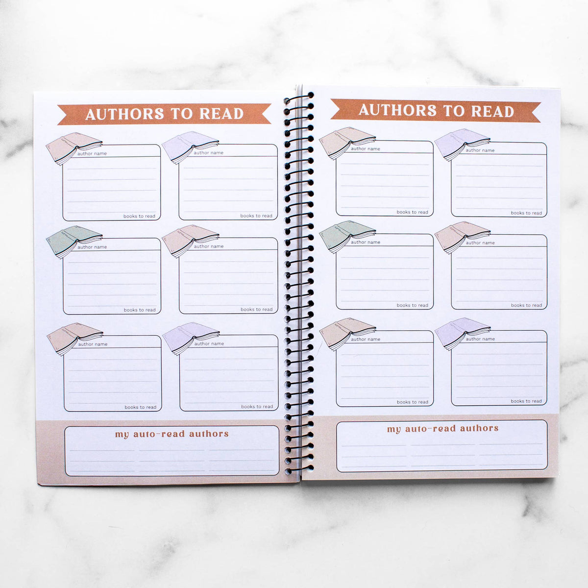 Reading Tracker - Undated Spiral Softcover Book Journal
