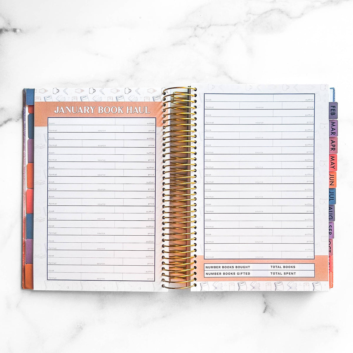 2027 Reading Tracker | book journal and reading log notebook