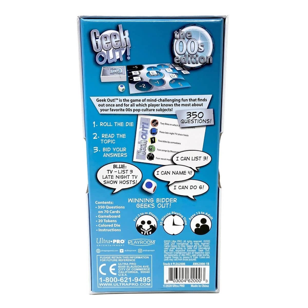 Geek Out 00s Edition Game Night Trivia Party Card Game