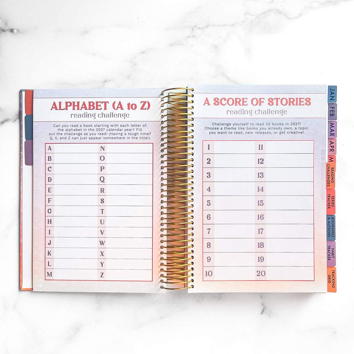 2027 Reading Tracker | book journal and reading log notebook