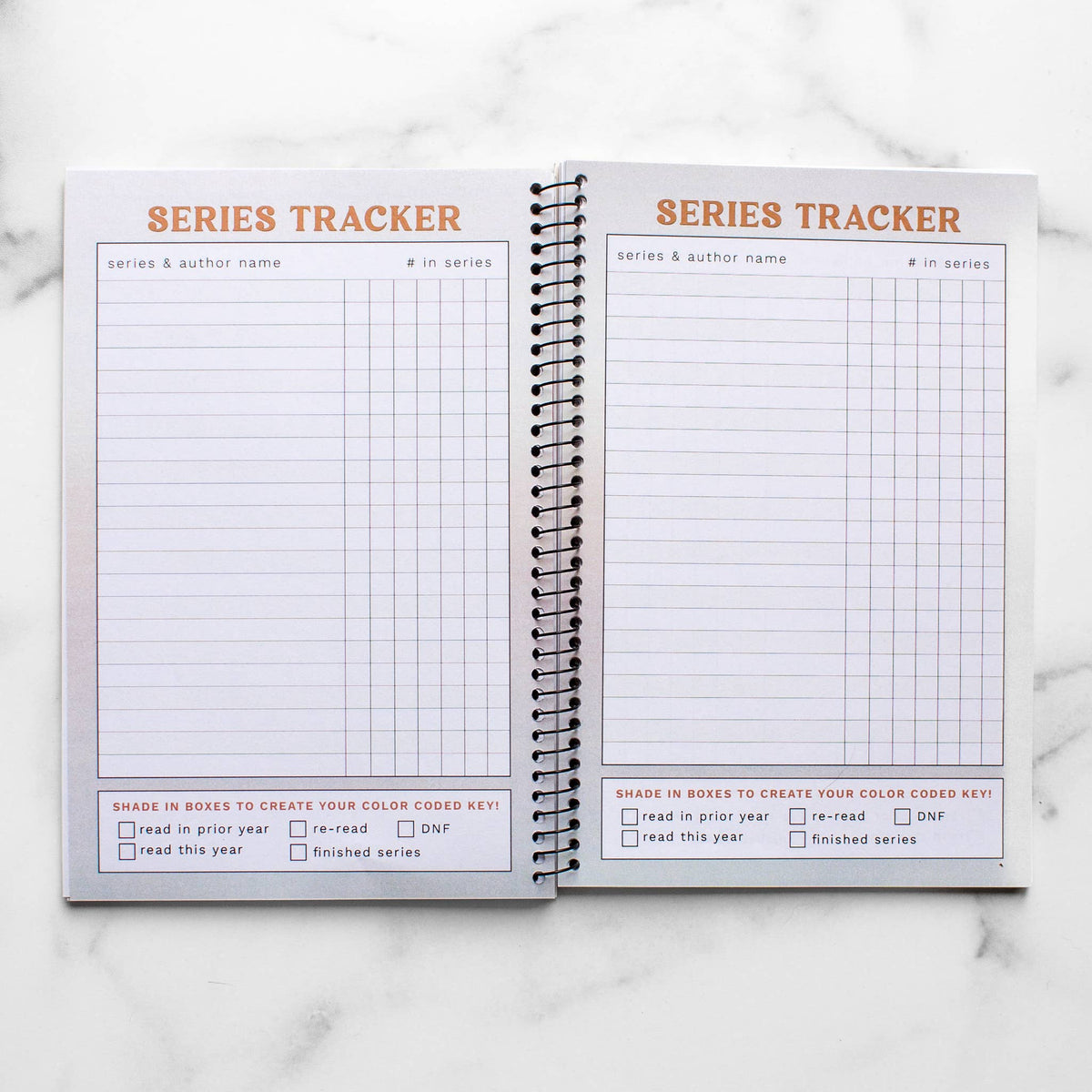 Reading Tracker - Undated Spiral Softcover Book Journal