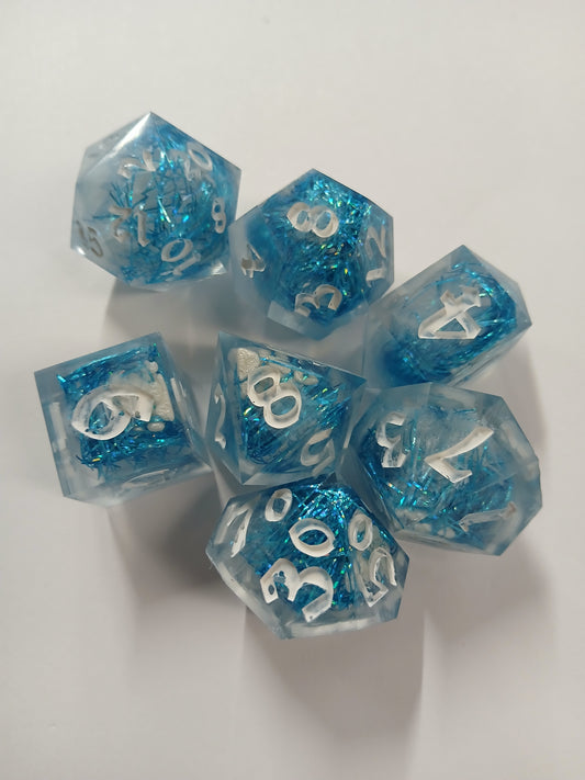 Aqua Tinsel Set