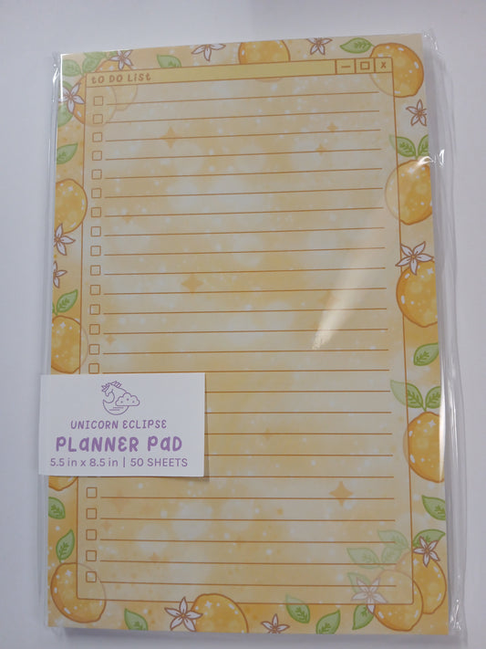 Lemons To Do List Planner Pad