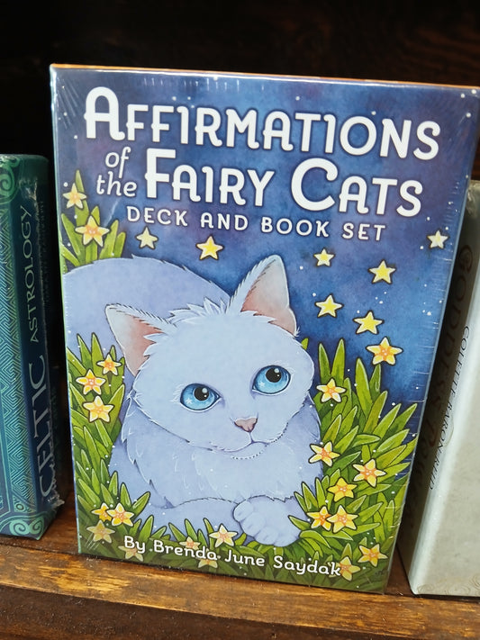 Affirmations of the Fairy Cats Deck and Book Set