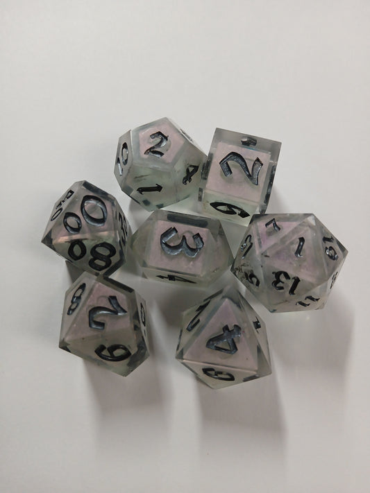 Iridenscent with Charcoal Numbers