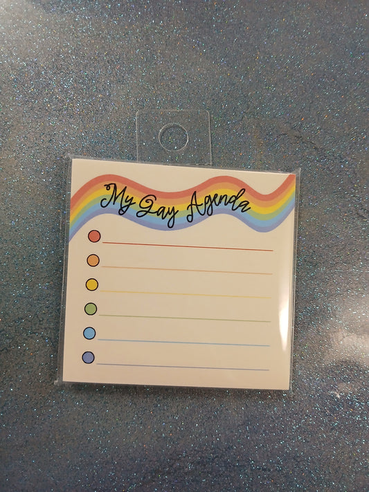 My Gay Agenda Sticky Notes