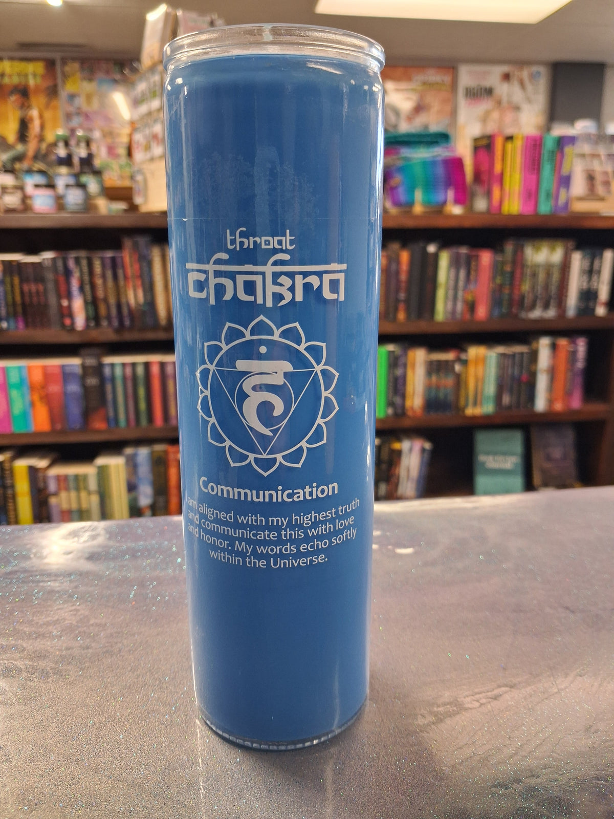 Glass Pillar Chakra Candle