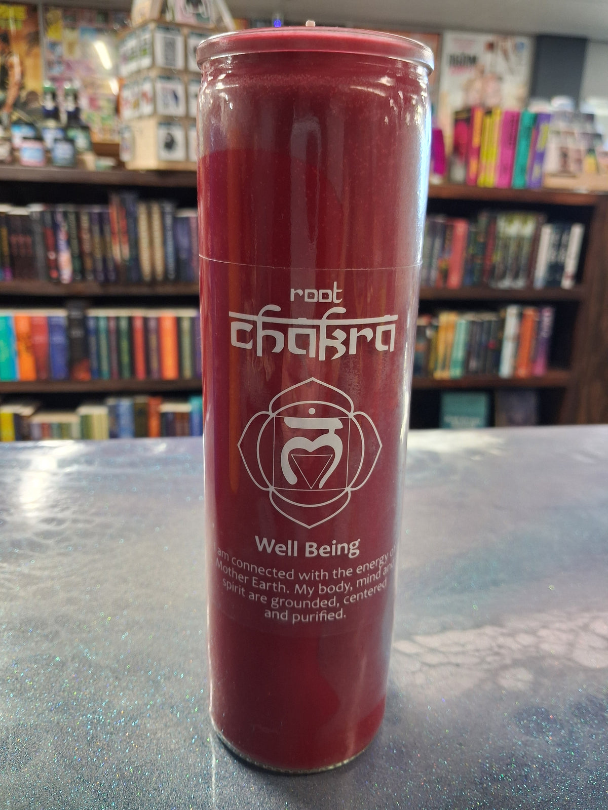 Glass Pillar Chakra Candle
