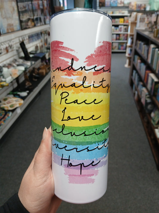 Rainbow Kindness Tumbler