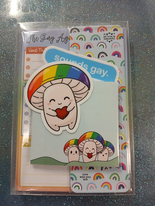 Gay Pride Boxed Stationary Gift Set