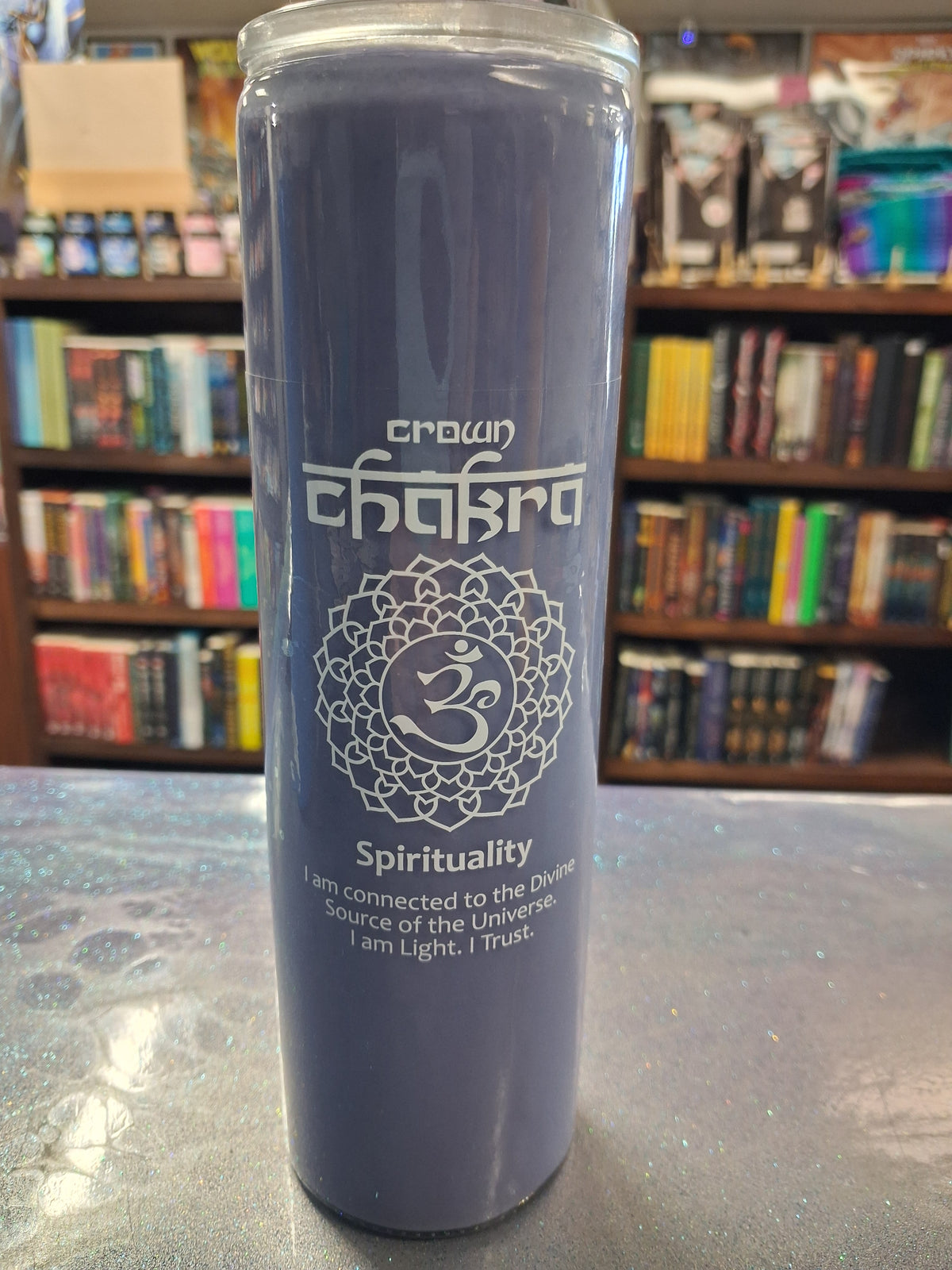 Glass Pillar Chakra Candle