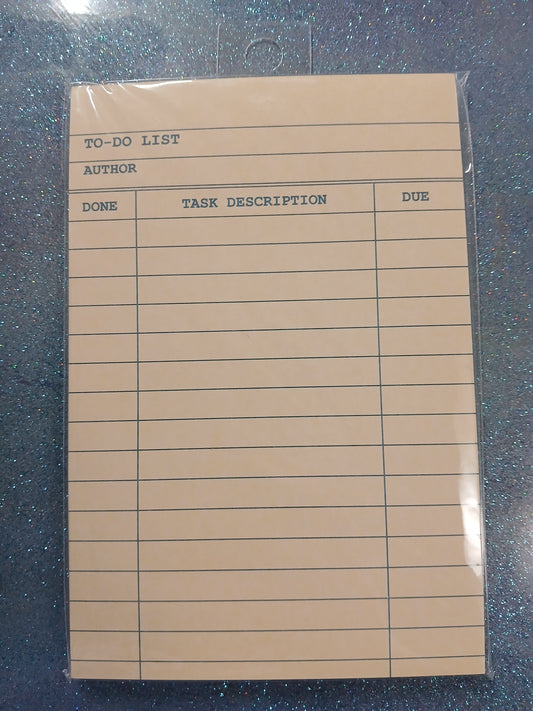 Book To Do List Notepad